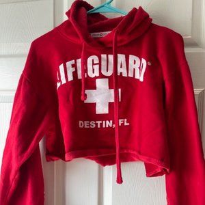CROPPED LIFEGUARD HOODIE DESTIN FLORIDA